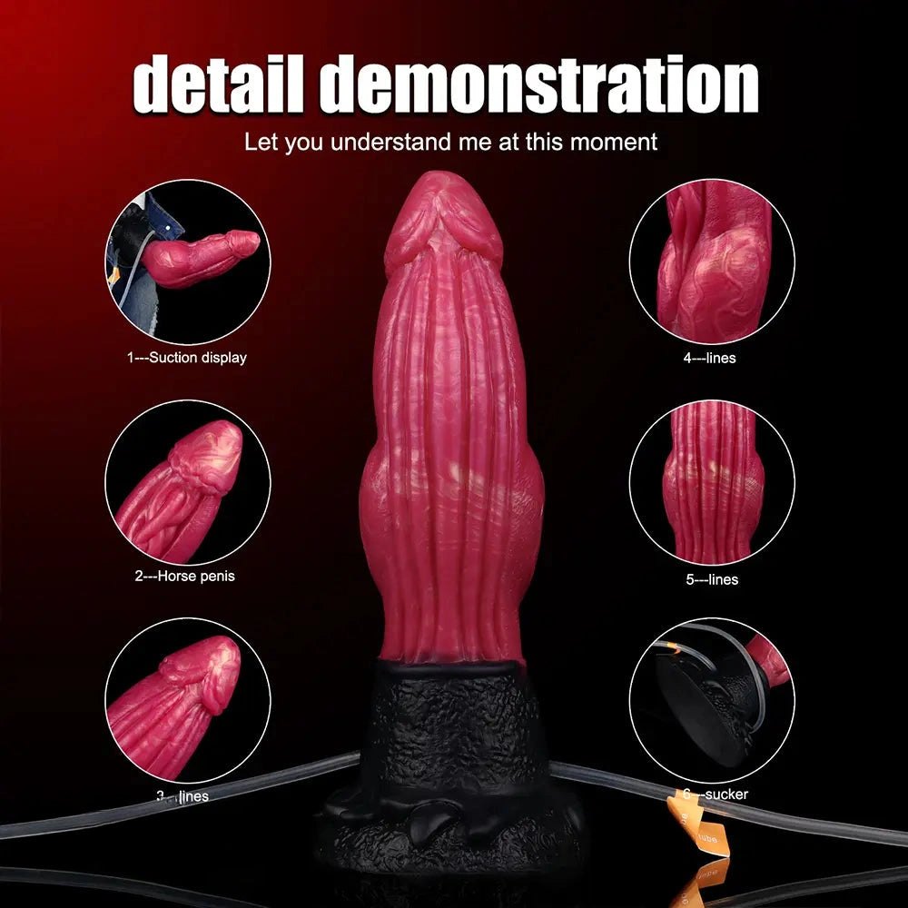 Cumming Knot Silicone Dildo - Squirting Knot-Base Dong
