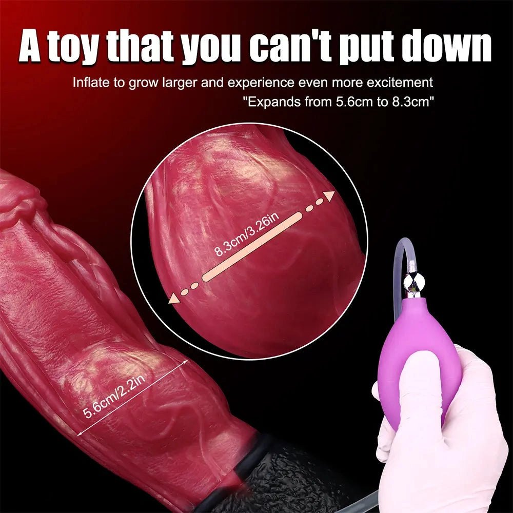 Cumming Knot Silicone Dildo - Squirting Knot-Base Dong