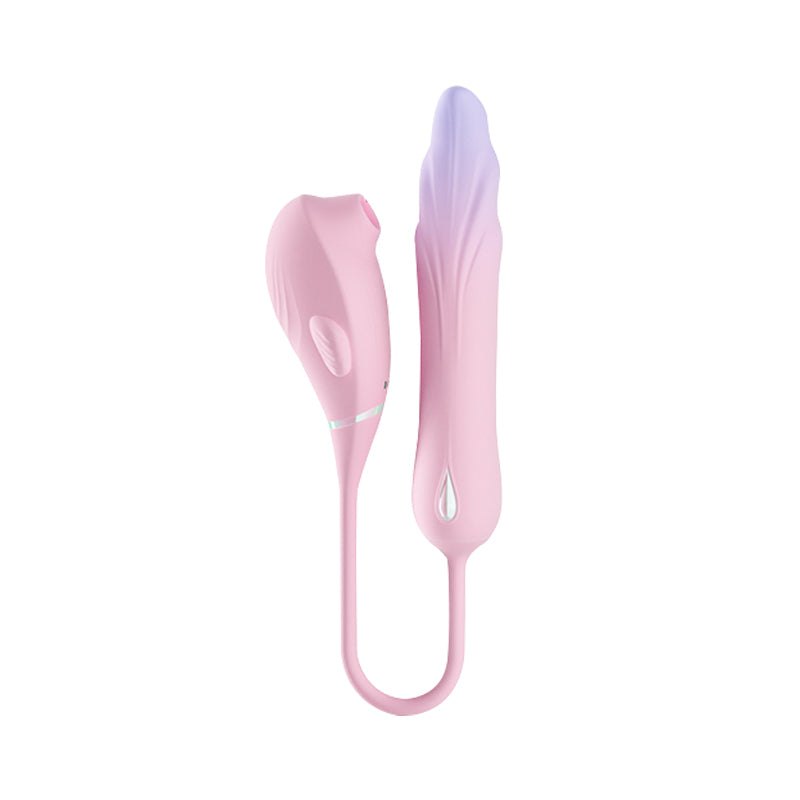 Curly Tail Fish Dual Point Toy - Suction and Wand Set