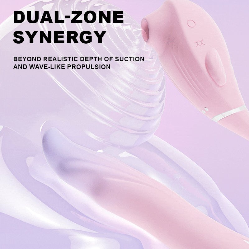 Curly Tail Fish Dual Point Toy - Suction and Wand Set