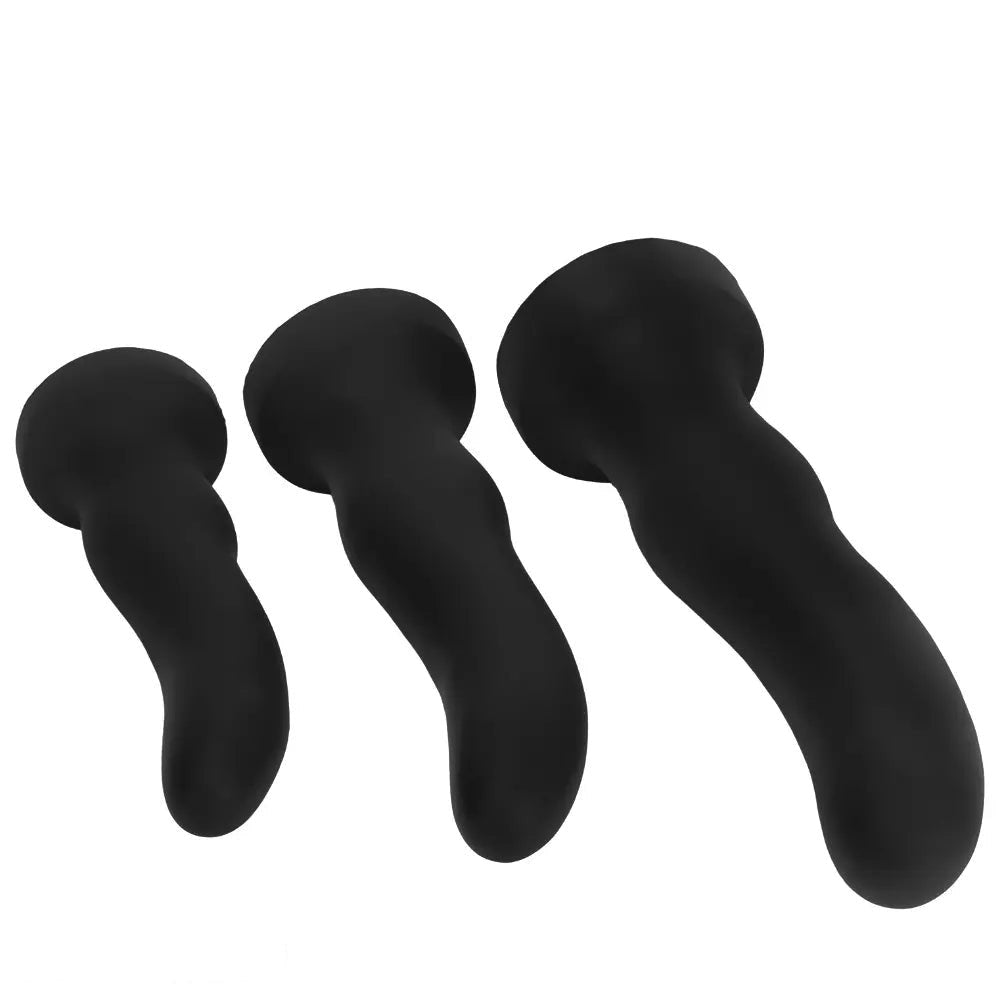Curved Black G-Spot Dildo - Silicone Curved Dildo