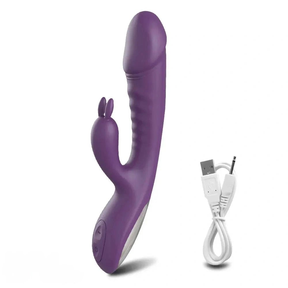 Curved Dual-End G-Spot Dildo - 8.2 In Silicone Dildo