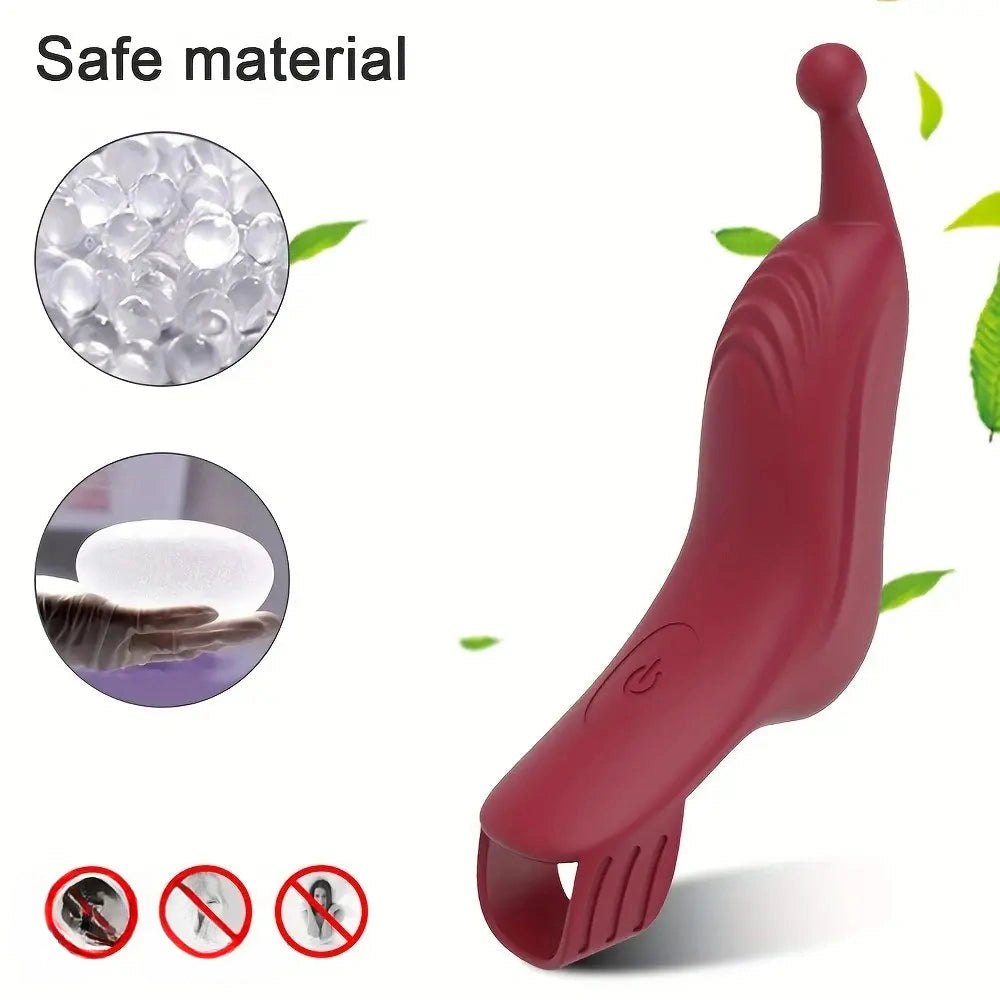 Curved Finger Clit Vibrator 5.11 in - Curved Dildo Vibe