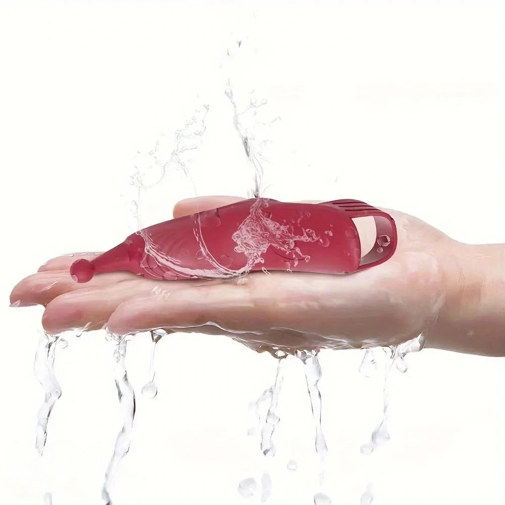 Curved Finger Clit Vibrator 5.11 in - Curved Dildo Vibe
