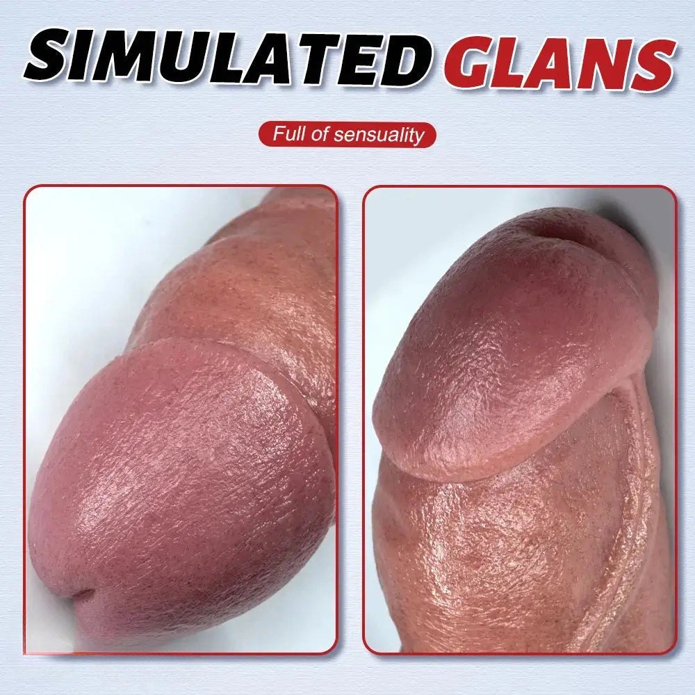 Curved Flesh G-Spot Dildo - Realistic G-Spot Dildo