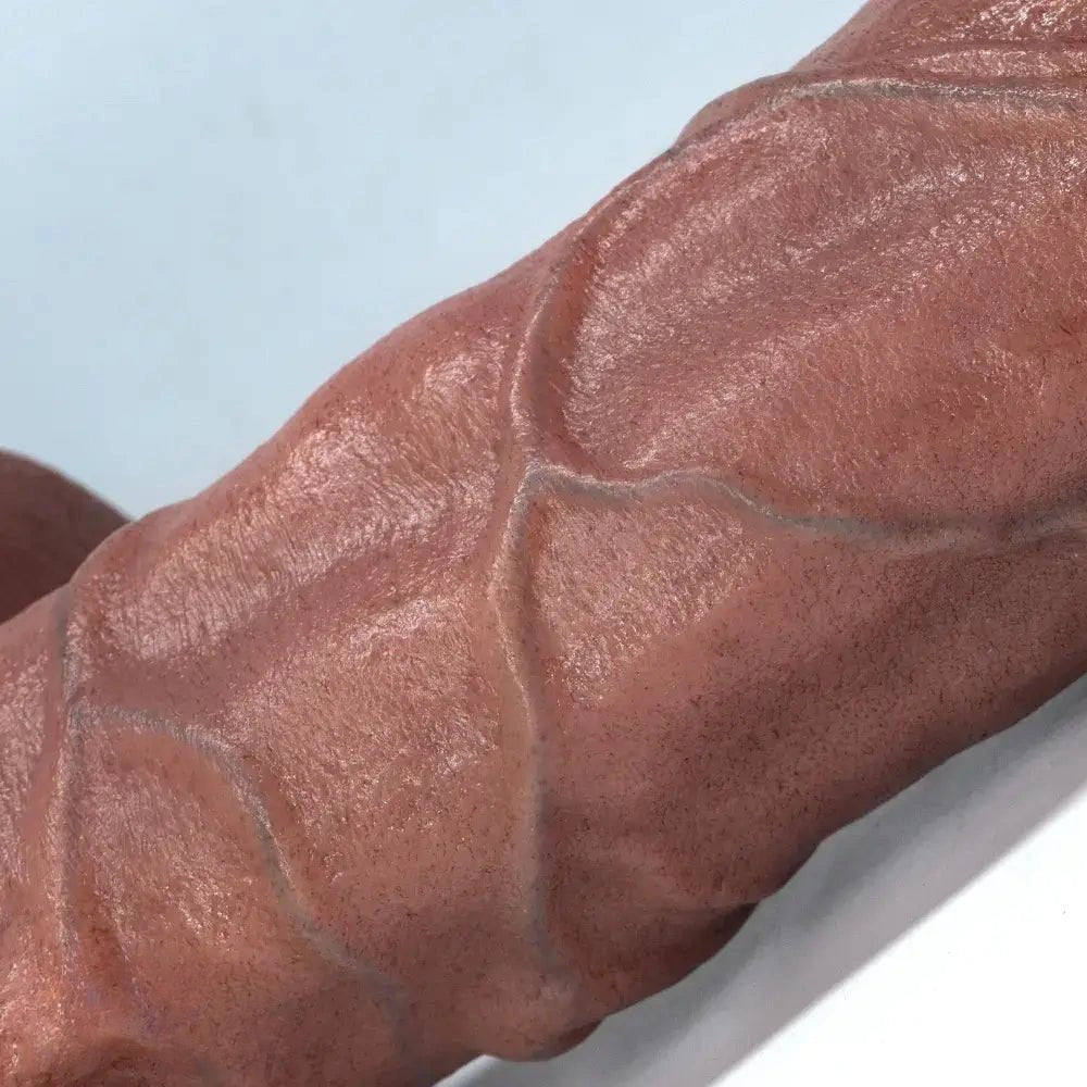 Curved Flesh G-Spot Dildo - Realistic G-Spot Dildo