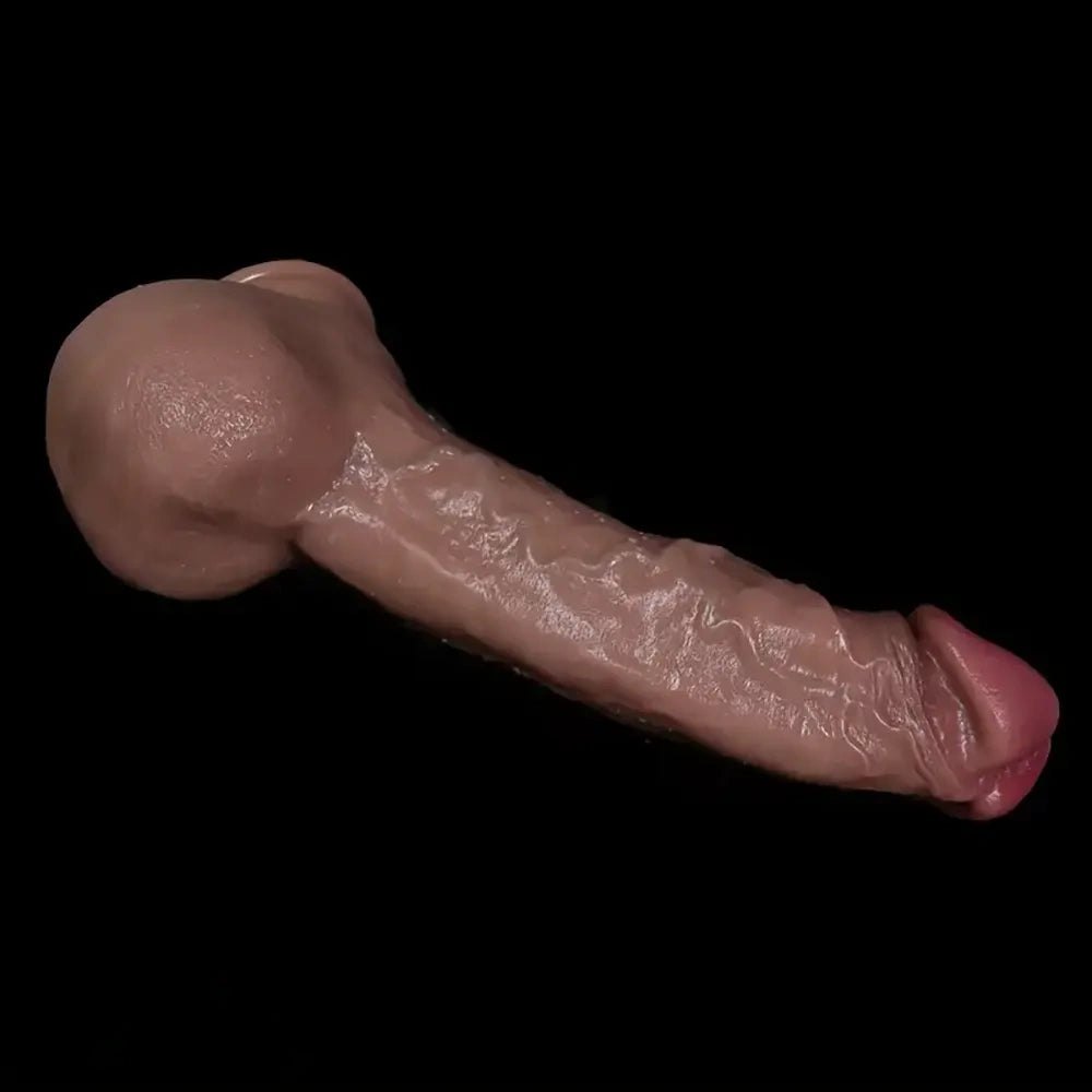 Curved Flesh Realistic Dildo - Big Silicone Realistic Dildo
