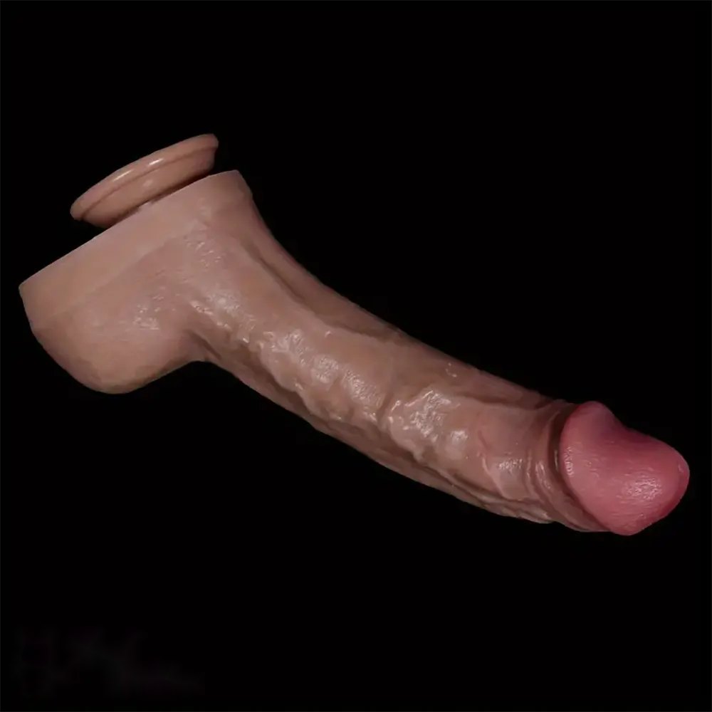 Curved Flesh Realistic Dildo - Big Silicone Realistic Dildo