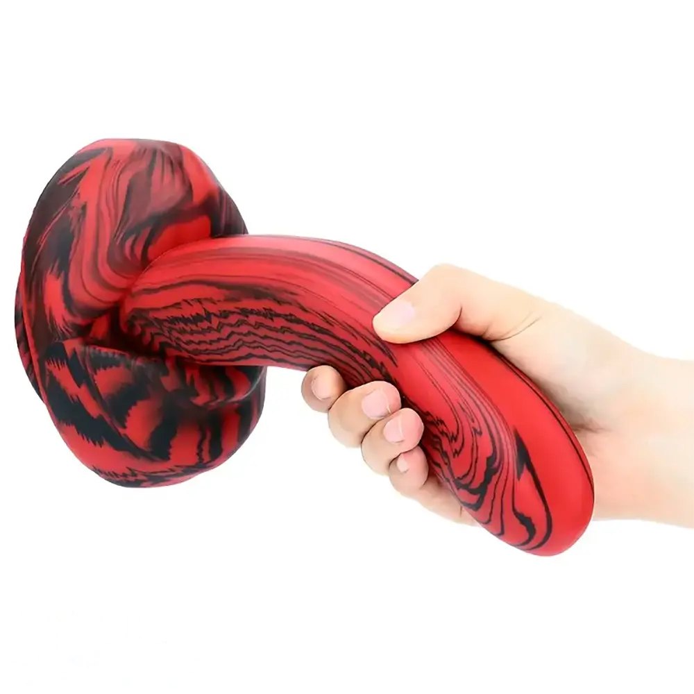 Curved G-Spot Silicone Dildo 10 Inch - G-Spot Curved Dildo