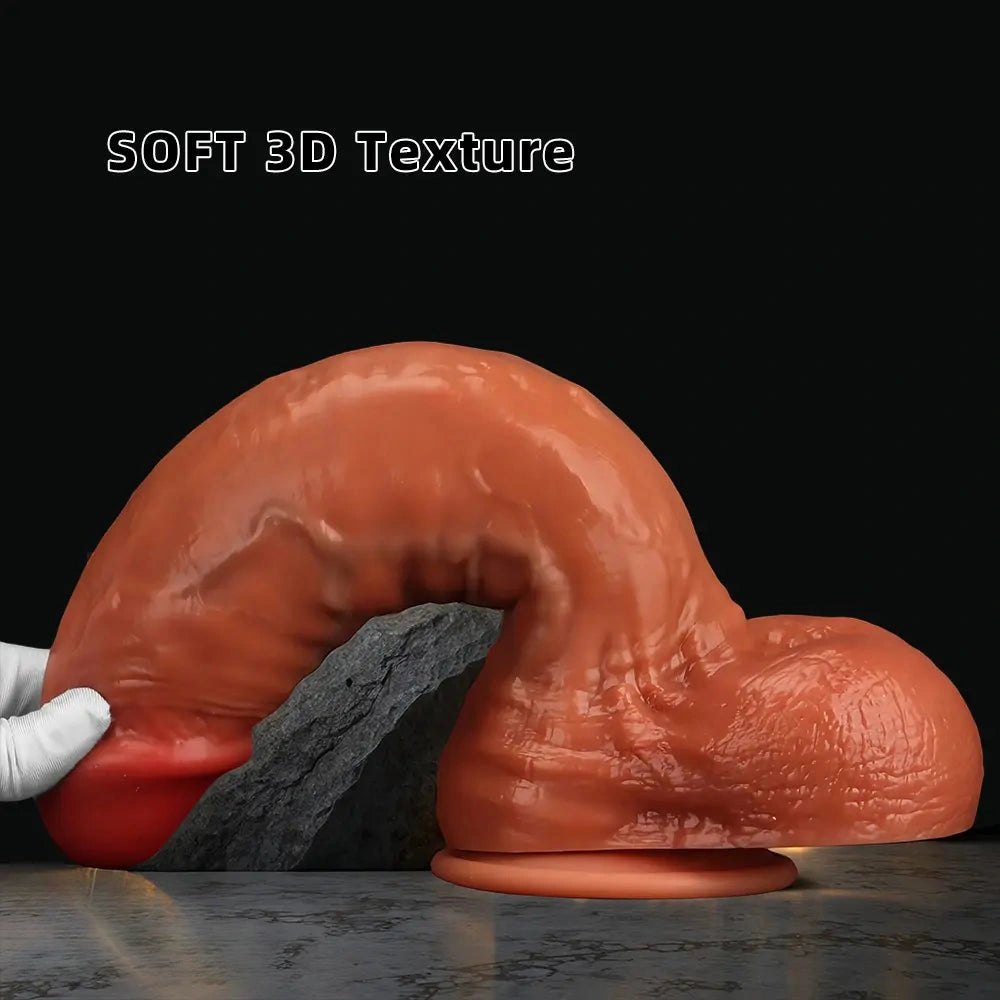 Curved G-Spot Silicone Dildo - Curved G-Spot Dildo, 4 Sizes