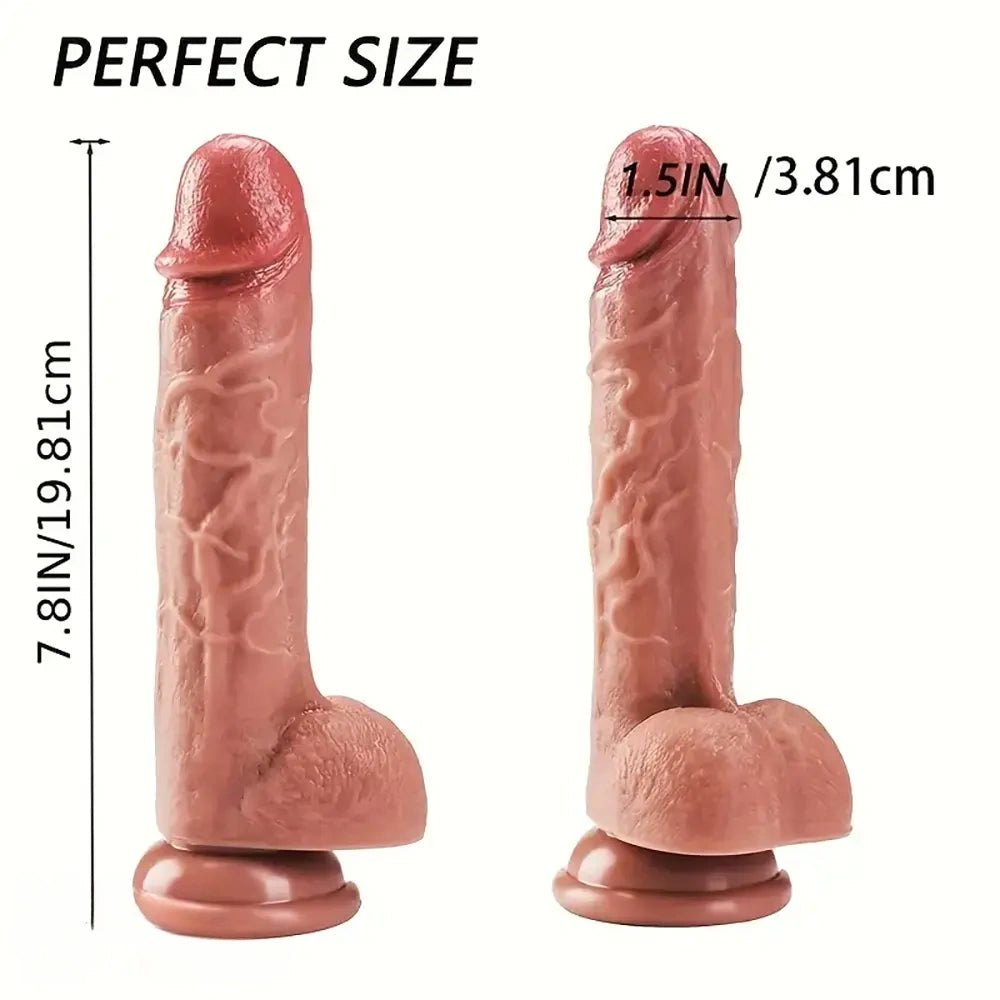 Curved G-Spot Silicone Dildo - Silicone G-Spot Dildo