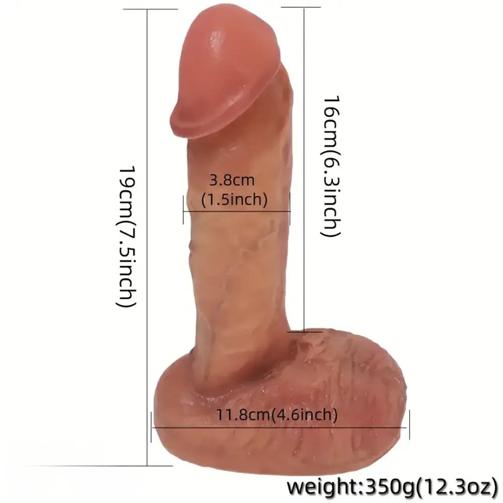 Curved G-Spot Silicone Dildo 7.5 in - G-Spot Dildo