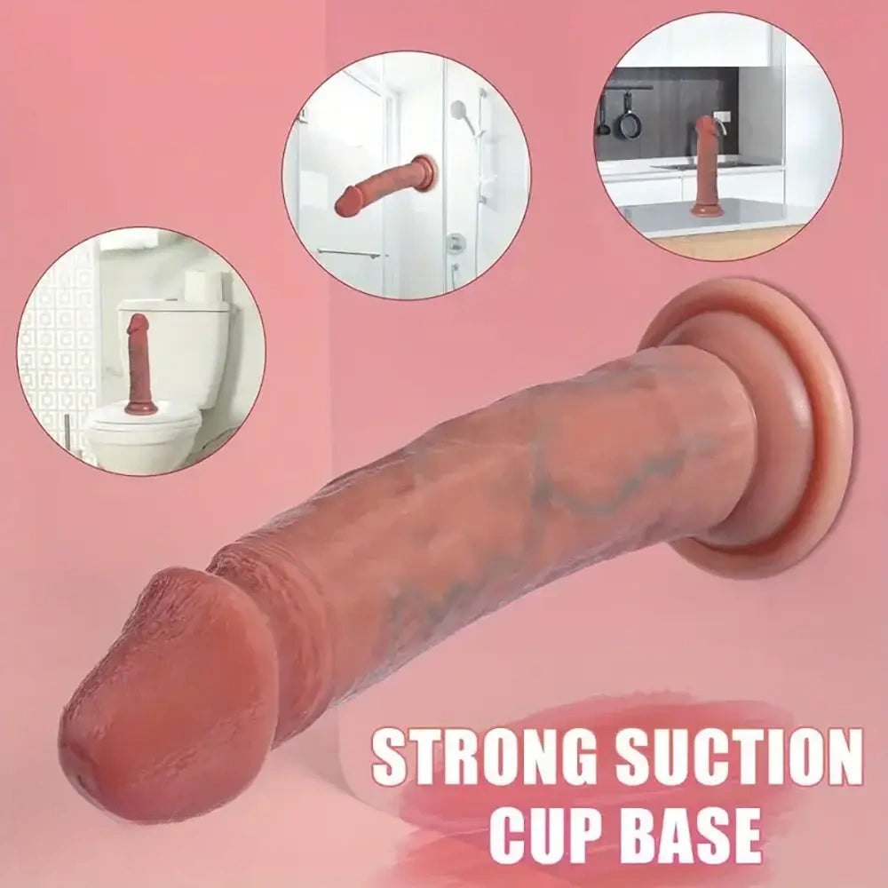 Curved G-Spot Silicone Dildo - Realistic G-Spot Dildo