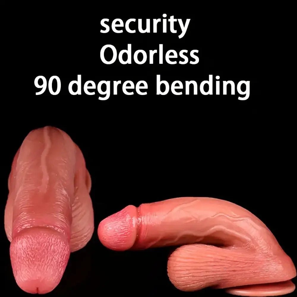 Curved G-Spot Suction Dildo - Silicone Suction Cup Dildo