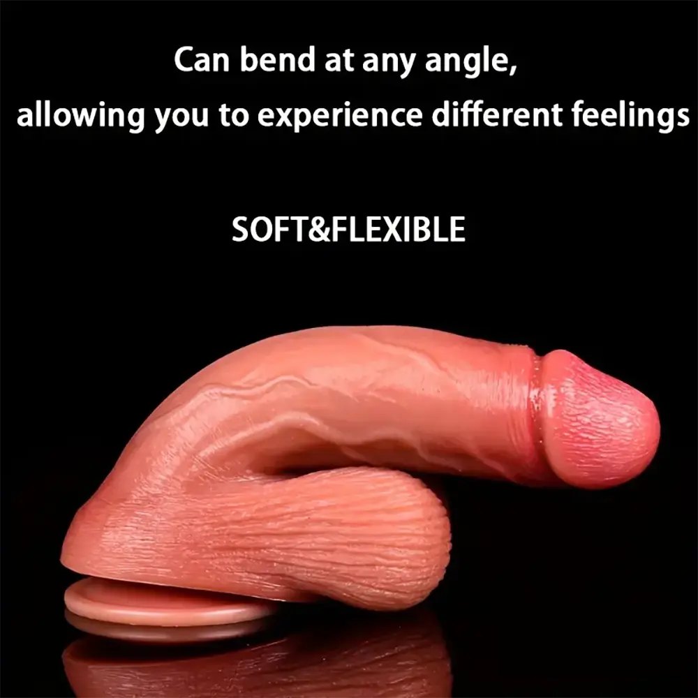 Curved G-Spot Suction Dildo - Silicone Suction Cup Dildo