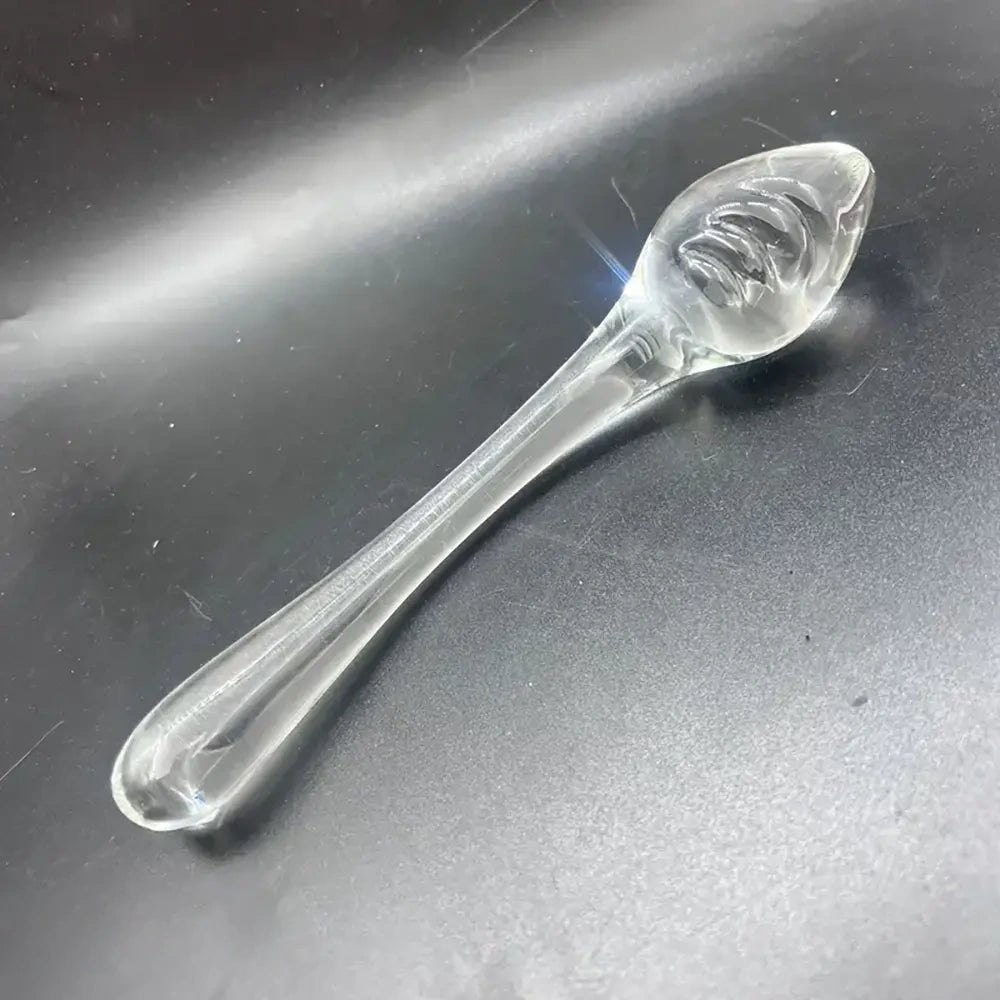 Curved Glass Wand Dildo - Smooth Handheld Glass Dildo