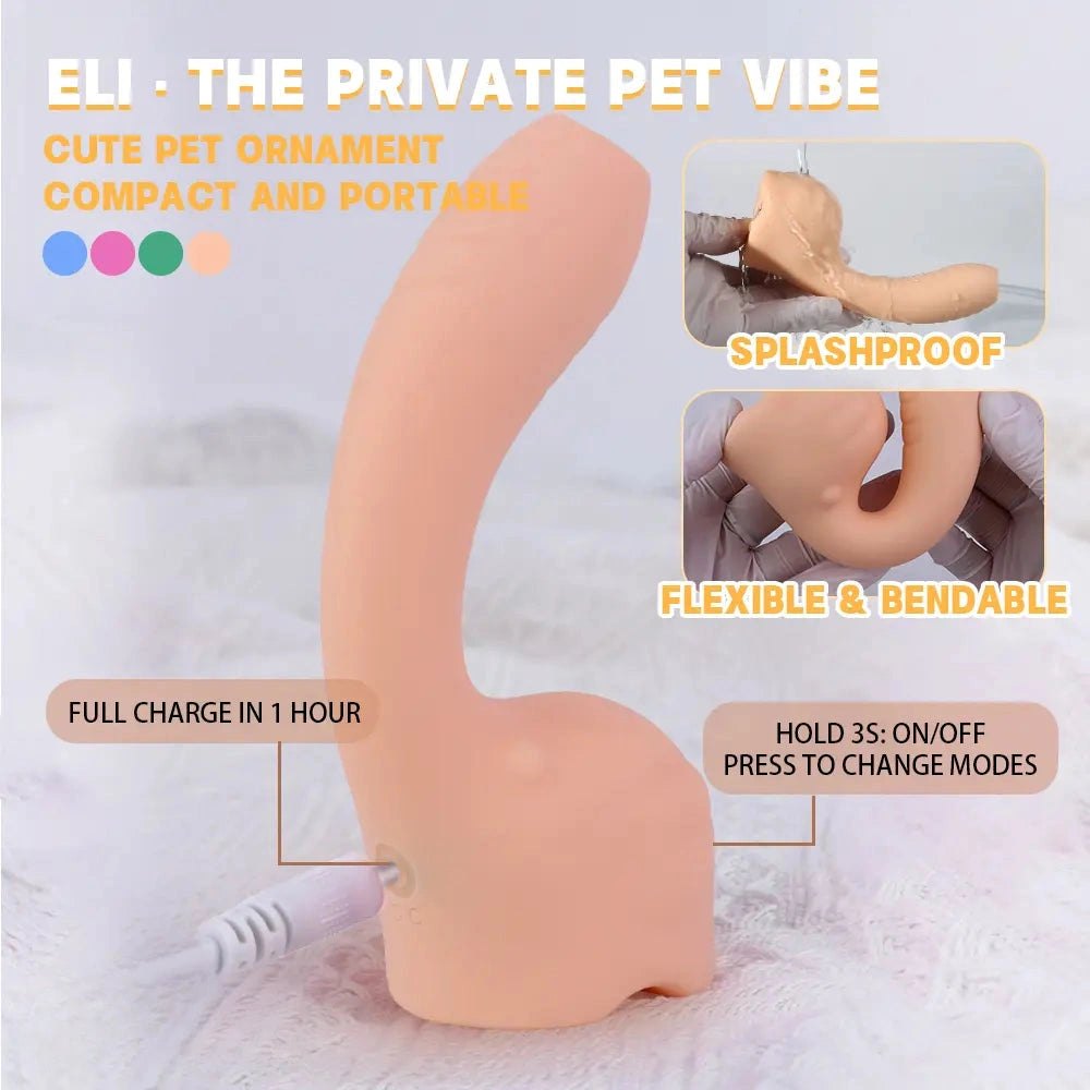 Curved Hook Silicone Dildo - G-Spot Curve Design