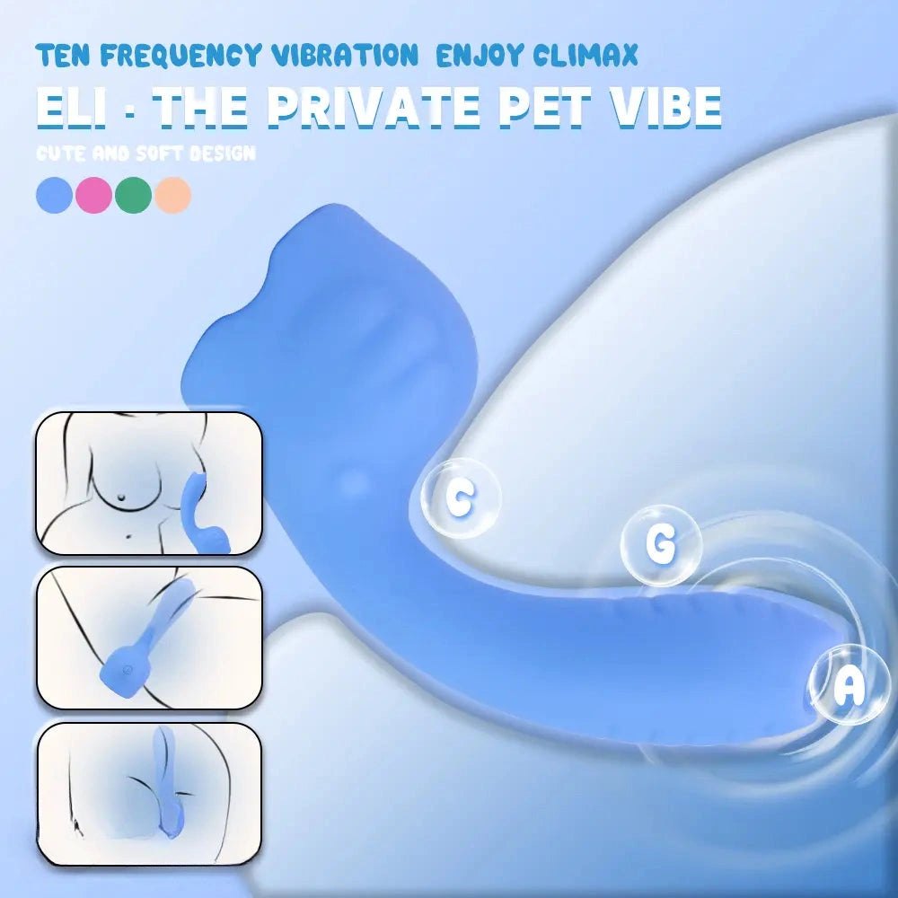 Curved Hook Silicone Dildo - G-Spot Curve Design