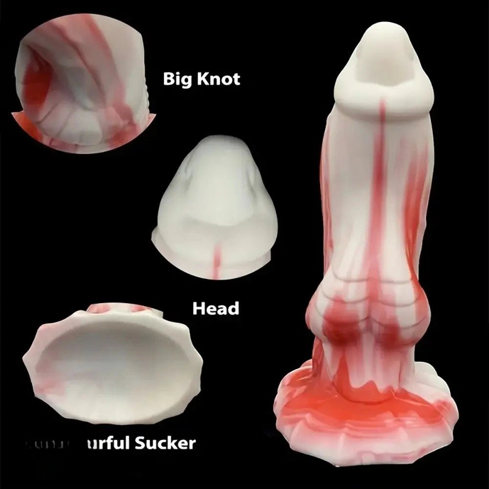Curved Knot Animal Dildo - Silicone Horse Dildo