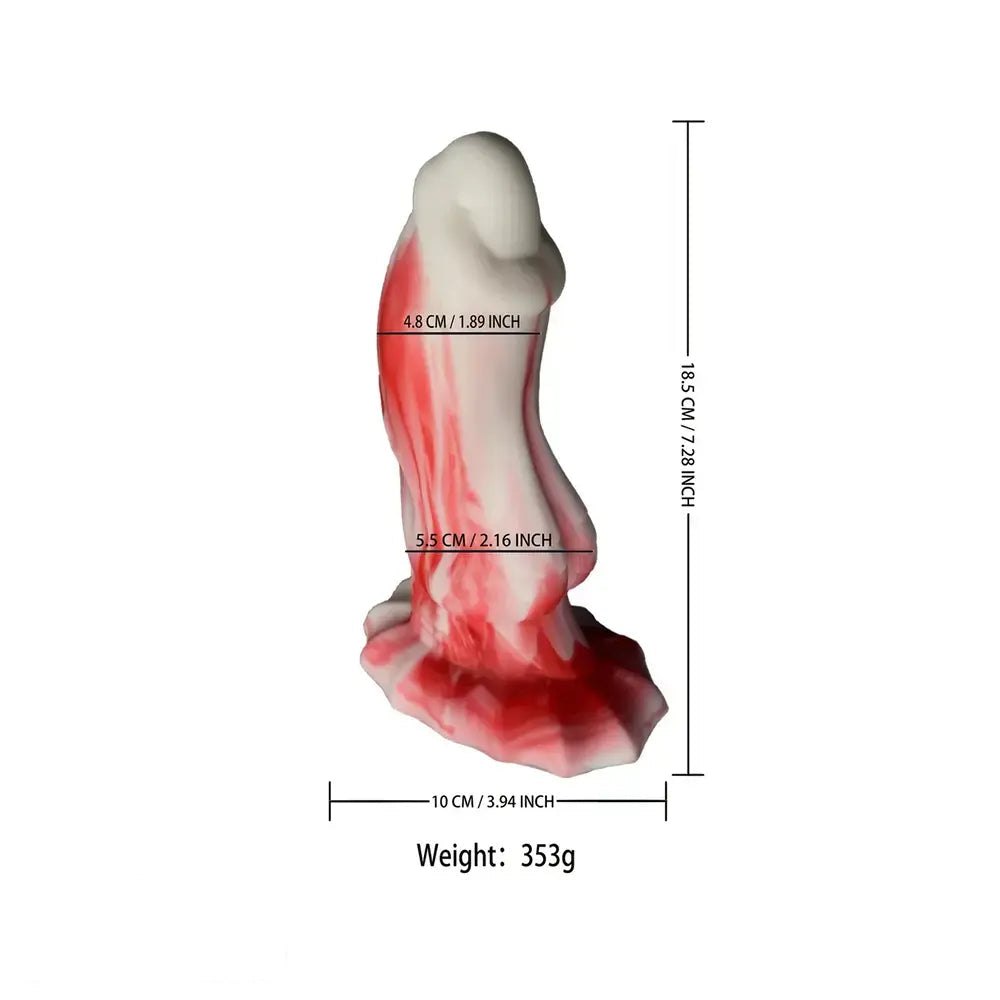Curved Knot Animal Dildo - Silicone Horse Dildo