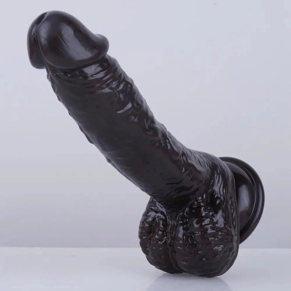 Curved PVC Realistic Dildo 7.5 in - Realistic Dildo