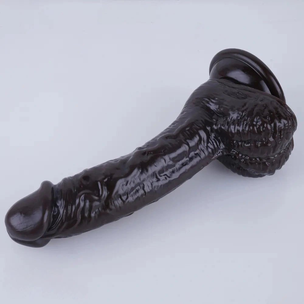 Curved PVC Realistic Dildo 7.5 in - Realistic Dildo