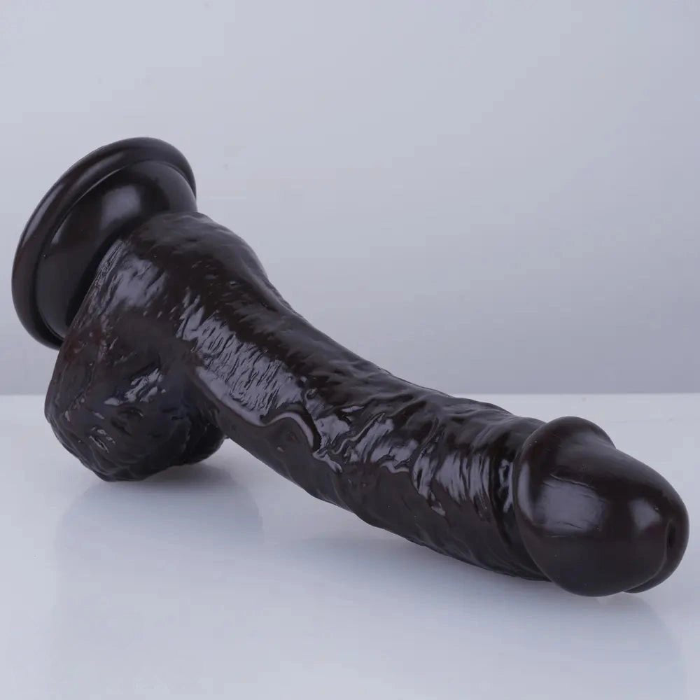 Curved PVC Realistic Dildo 7.5 in - Realistic Dildo