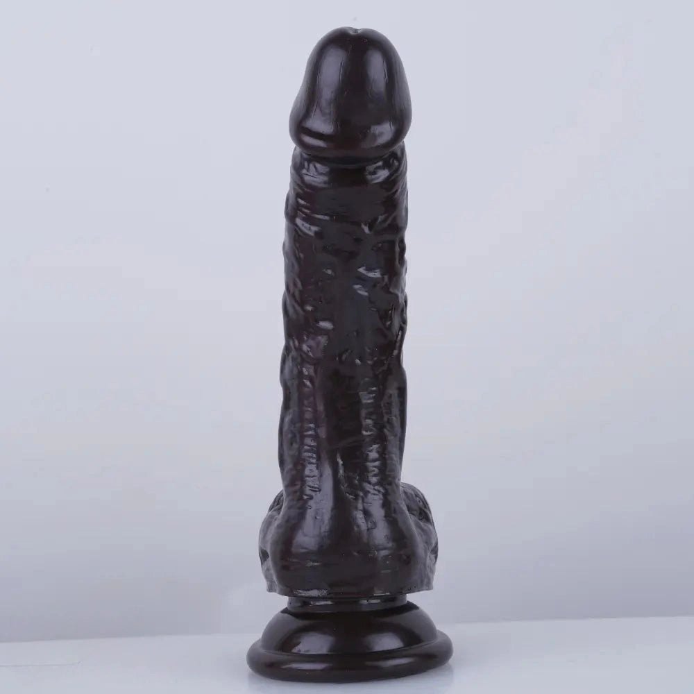 Curved PVC Realistic Dildo 7.5 in - Realistic Dildo