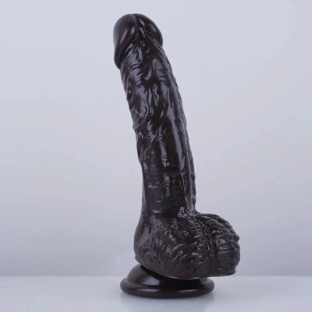 Curved PVC Realistic Dildo 7.5 in - Realistic Dildo