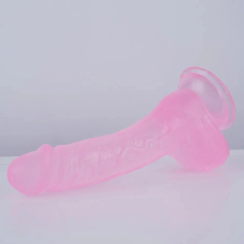 Curved PVC Realistic Dildo 7.5 in - Realistic Dildo