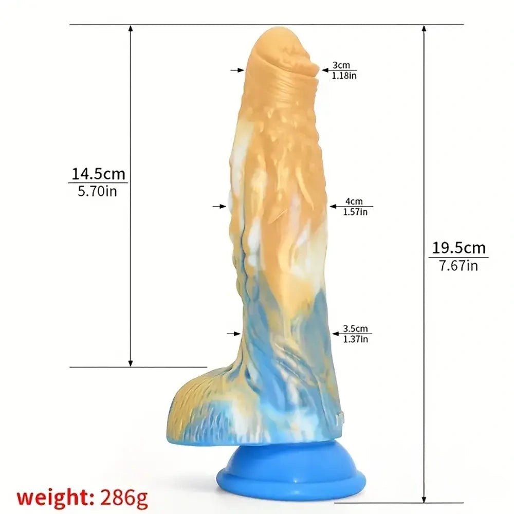 Curved Rainbow Fantasy Dildo - Fantasy G-Spot Dildo