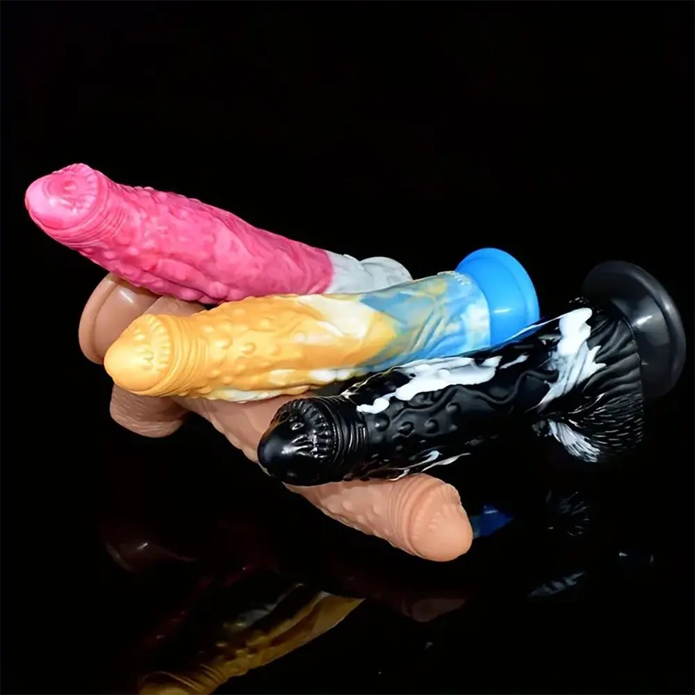 Curved Rainbow Fantasy Dildo - Fantasy G-Spot Dildo
