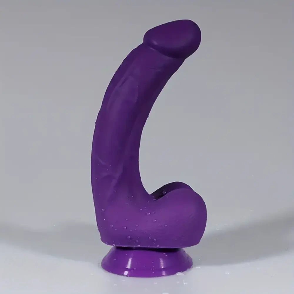 Curved Realistic Dildo 8 In - PVC G-Spot Dildo