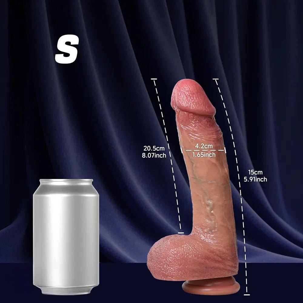 Curved Realistic G-Spot Dildo - Silicone G Spot Dildo