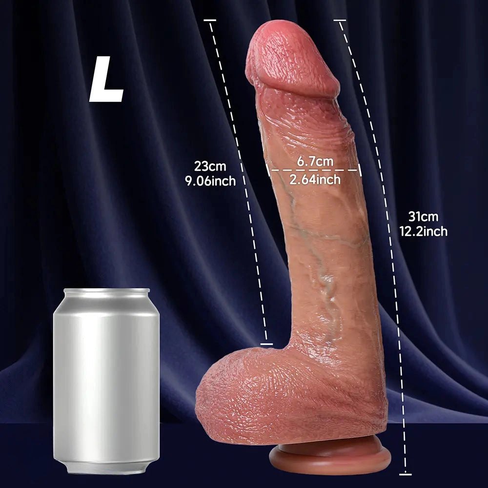 Curved Realistic G-Spot Dildo - Silicone G Spot Dildo