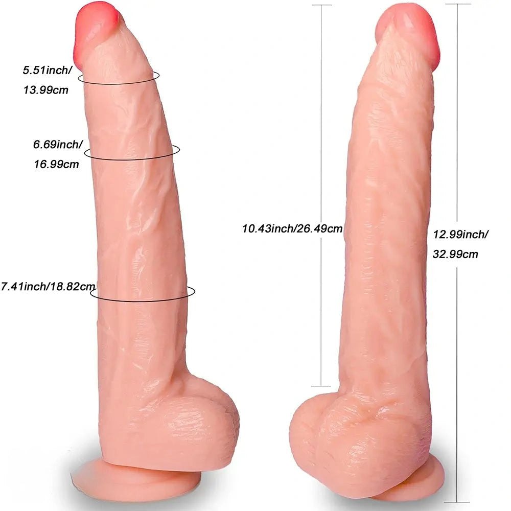 Curved Realistic Dildo 2.16in - Lifelike PVC Dong