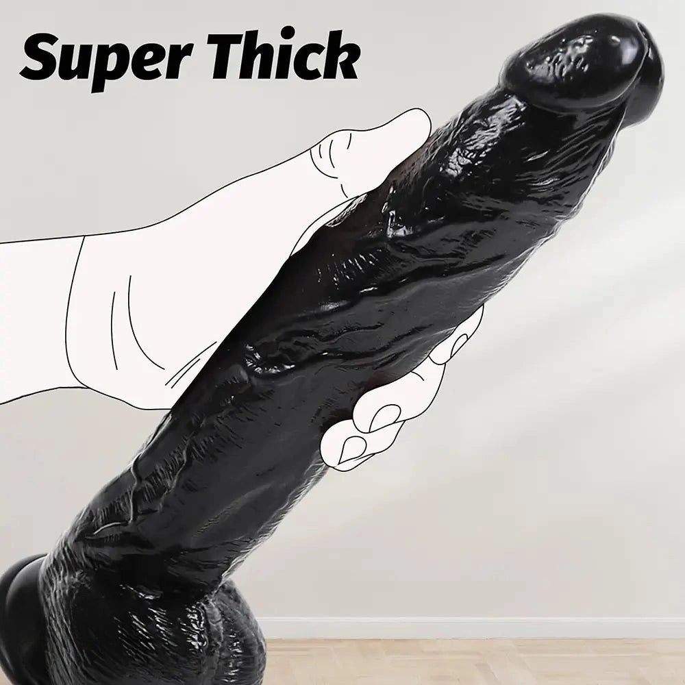 Curved Realistic Dildo 2.16in - Lifelike PVC Dong