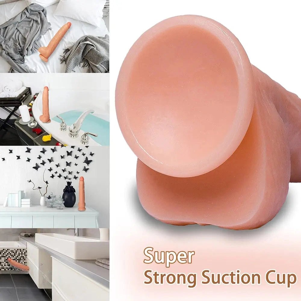 Curved Realistic Dildo 2.16in - Lifelike PVC Dong