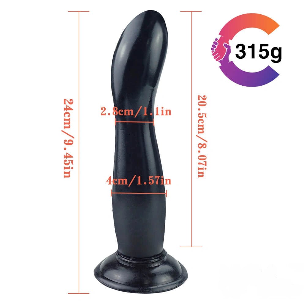 Curved Realistic PVC Dildo 9.45in - realistic dildo