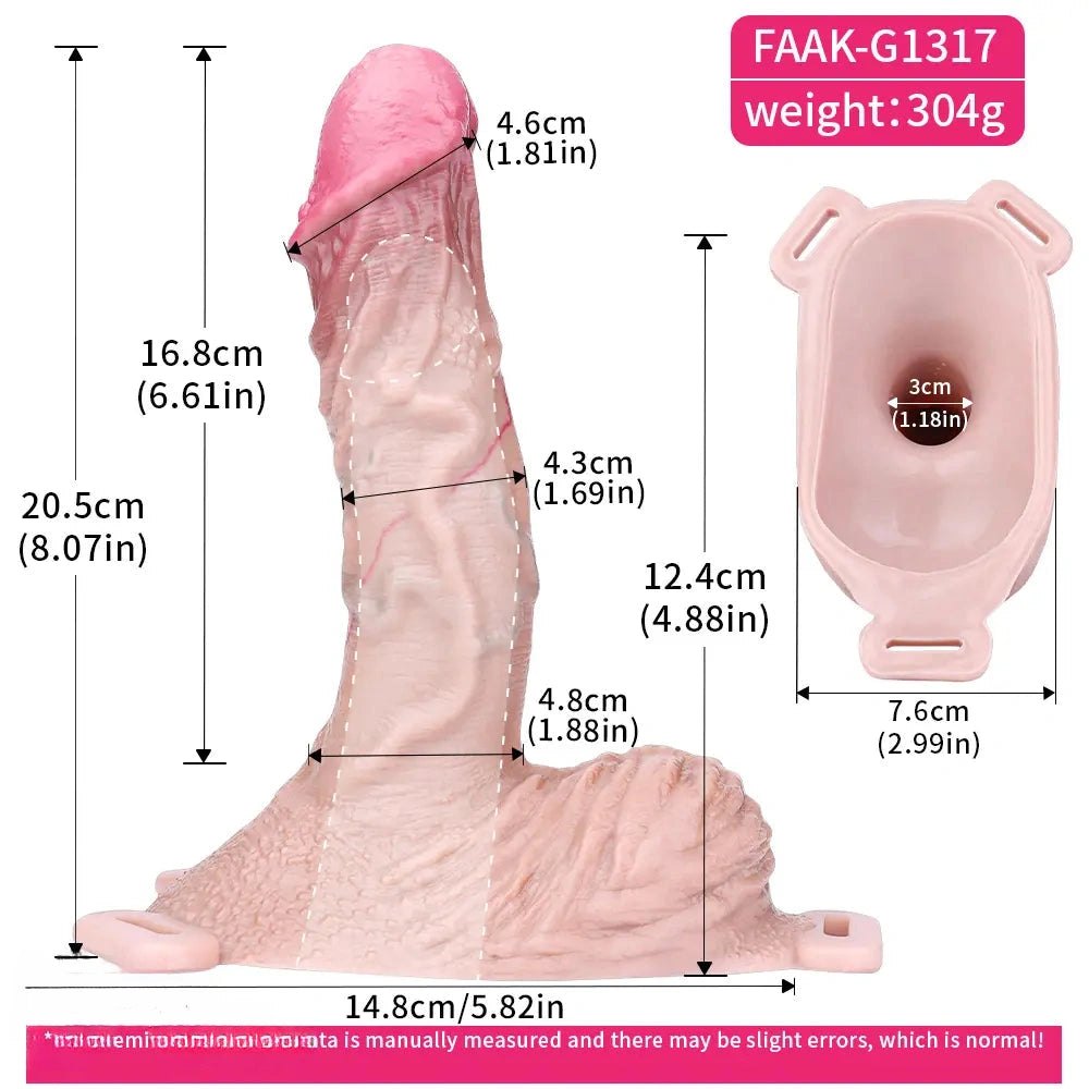 Curved Realistic Silicone Dildo - Big Realistic Dildo
