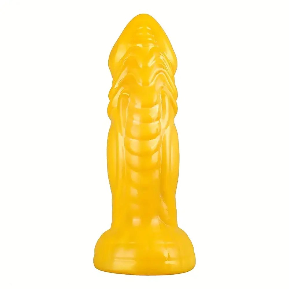 Curved Ridged Fantasy Dildo - Fantasy TPE Dildo
