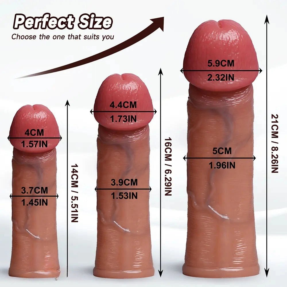 Curved Silicone G-Spot Dildo Trio - G-Spot Curved Dildo Set