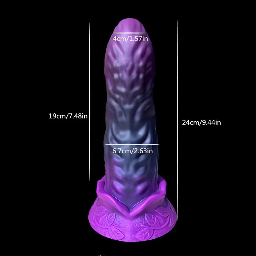 Curved Silicone G-Spot Dildo 9.4 In - Large G-Spot Curved Dildo