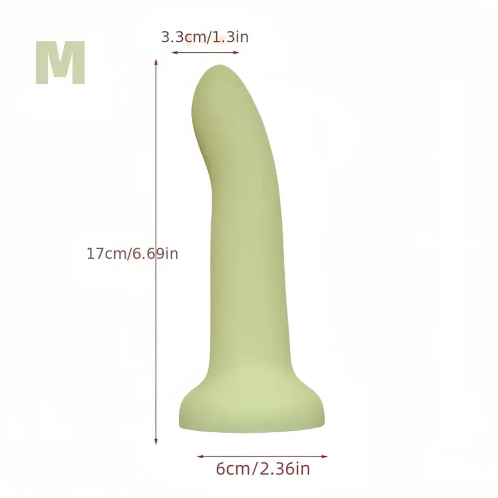 Curved Slim Silicone Dildo - Slim Silicone Dildo