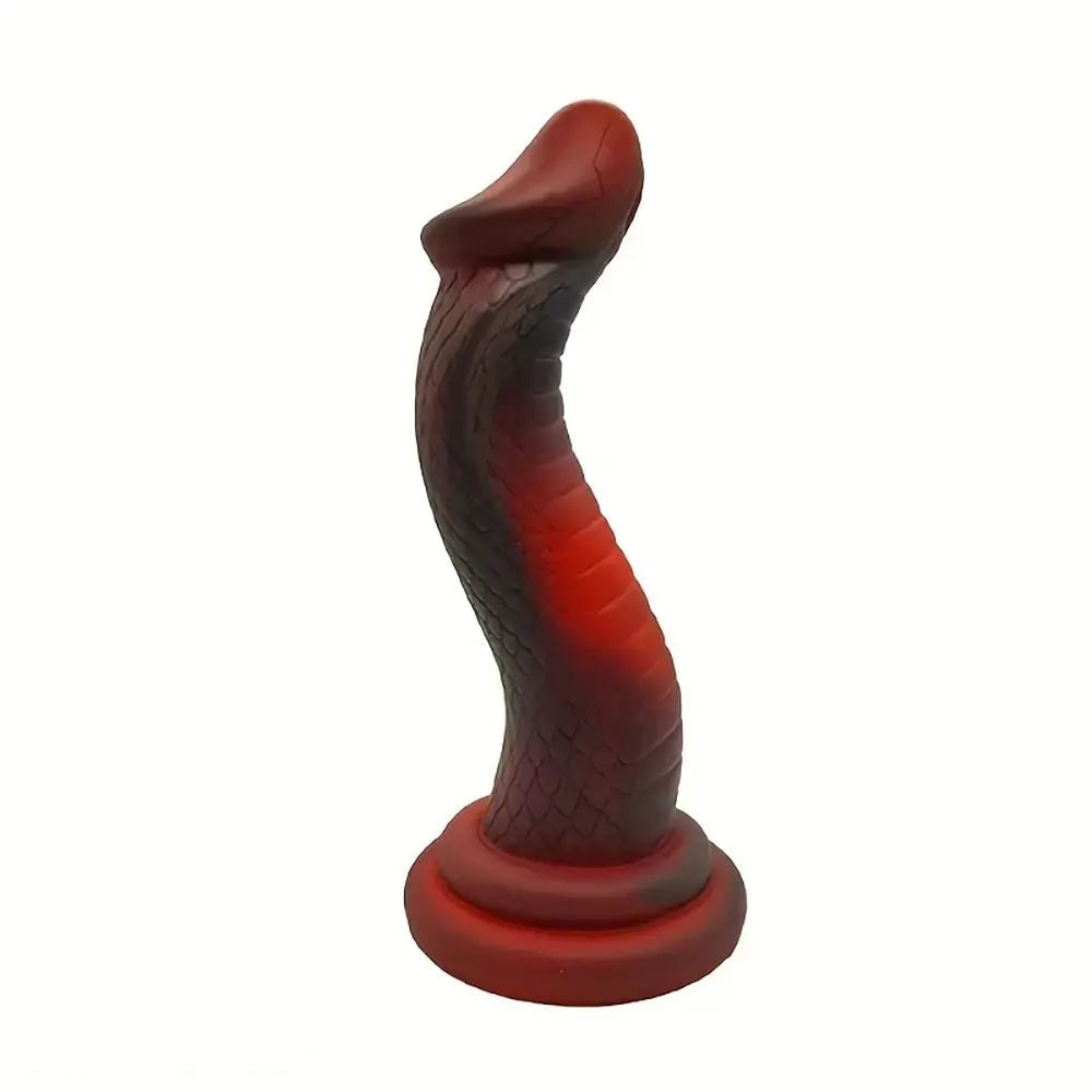 Curved Snake Fantasy Dildo - Alien Scale Silicone Dildo