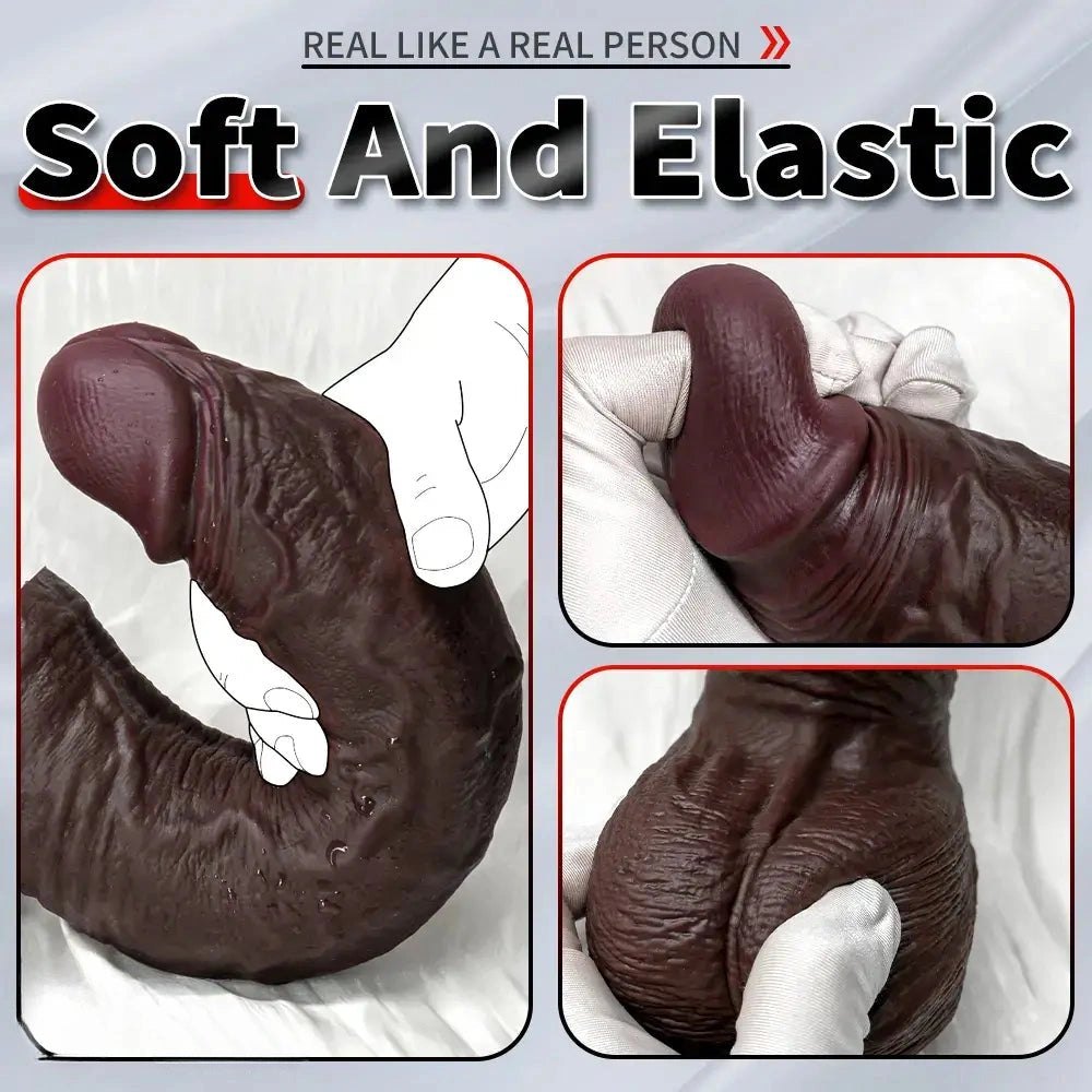 Curved Strap-On Dildo 11.22in - Strap-On Compatible Dildo