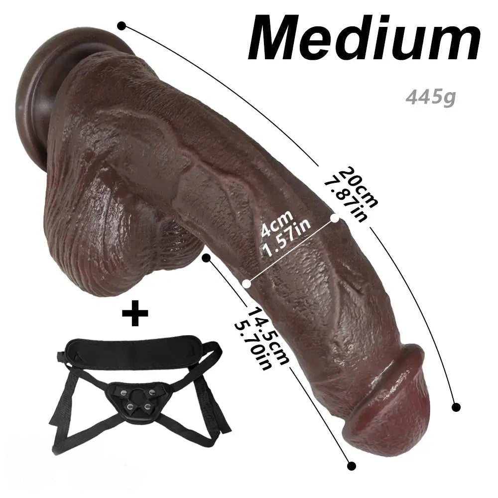 Curved Strap-On Dildo - Realistic Harness Dildo
