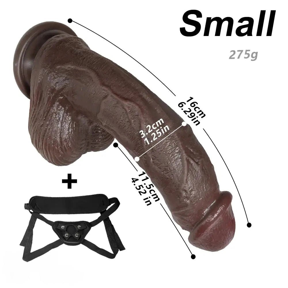 Curved Strap-On Dildo - Realistic Harness Dildo