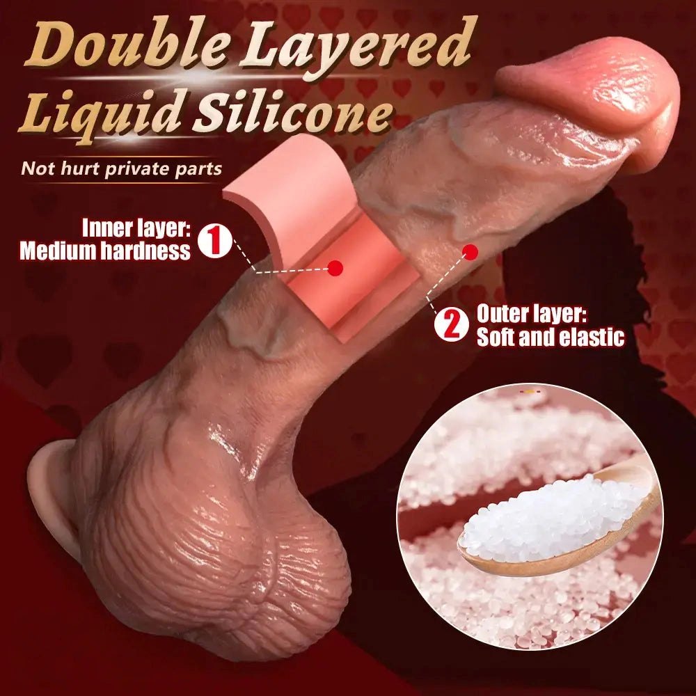 Curved Strap-On Duo Dildo - Strap On Dildo for Adults