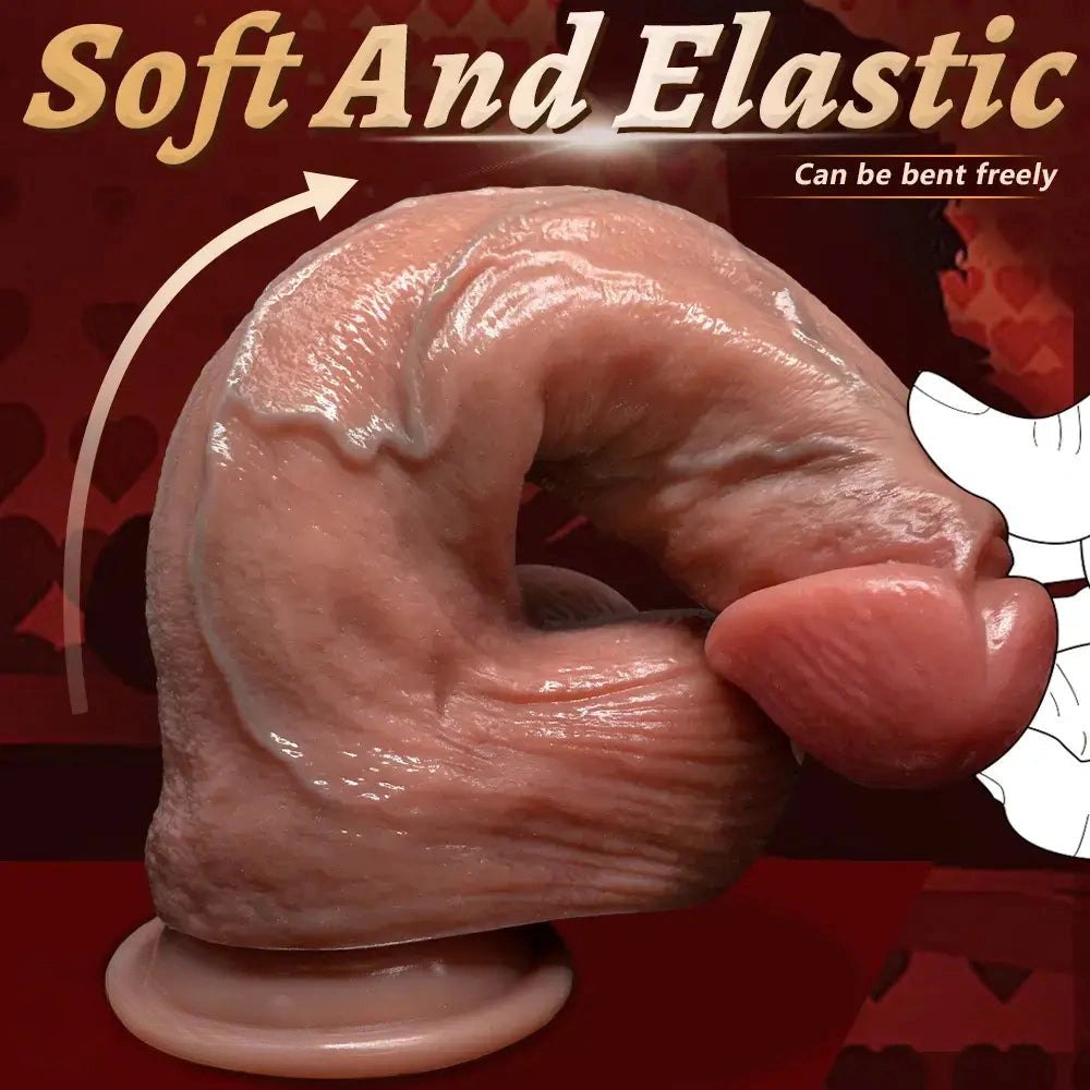 Curved Strap-On Duo Dildo - Strap On Dildo for Adults